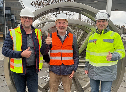 Aims Mitarbeiter im Einsatz